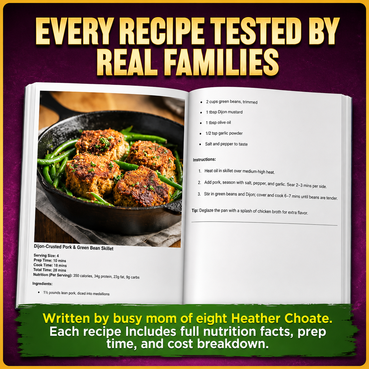 High Protein Cookbook: 124+ Easy Low-Carb Recipes with a 30-Day Meal Plan